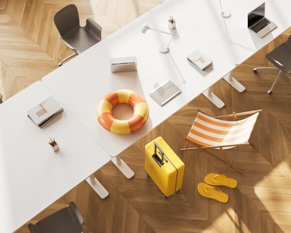 Sonnenstuhl im Büro