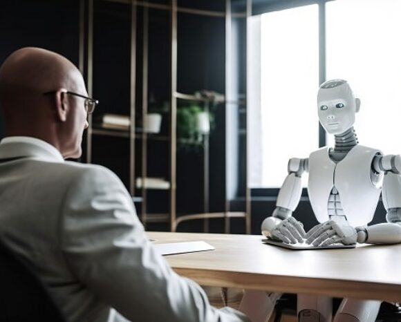 Roboter führt Vorstellungsgespräch durch