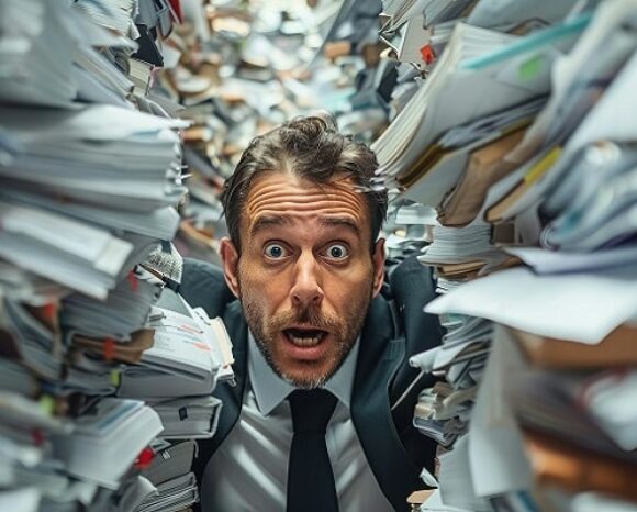 Gestresster Mitarbeiter