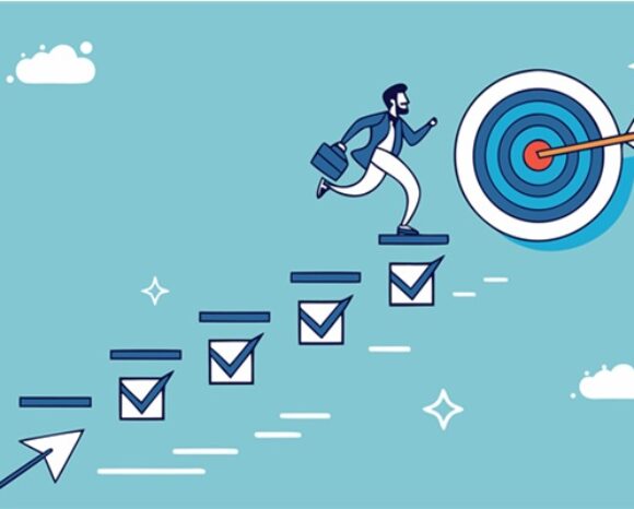 Mann rennt Skill-Stufen hoch zur Zielscheibe