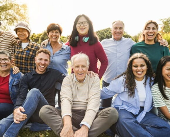 Verschiedene Generationen auf einem Bild