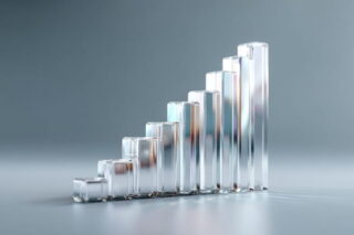 Transparente Balken, die das Entgelttransparenz-Gesetz darstellen