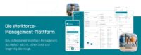 Workforce-Management-Plattform GFOS mit mobiler App und Desktop-Ansicht für Personaleinsatzplanung und Zeitwirtschaft
